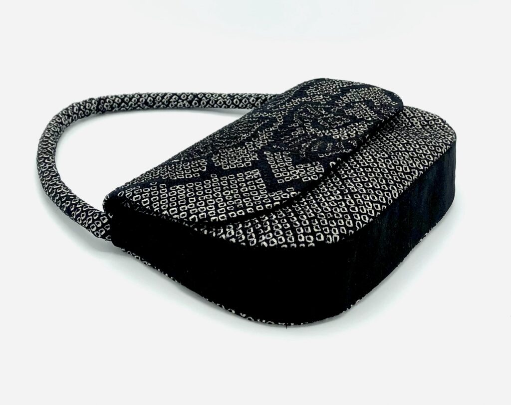 総絞り絵羽柄羽織ハンドバッグ, Japanese Kimono, Handbag