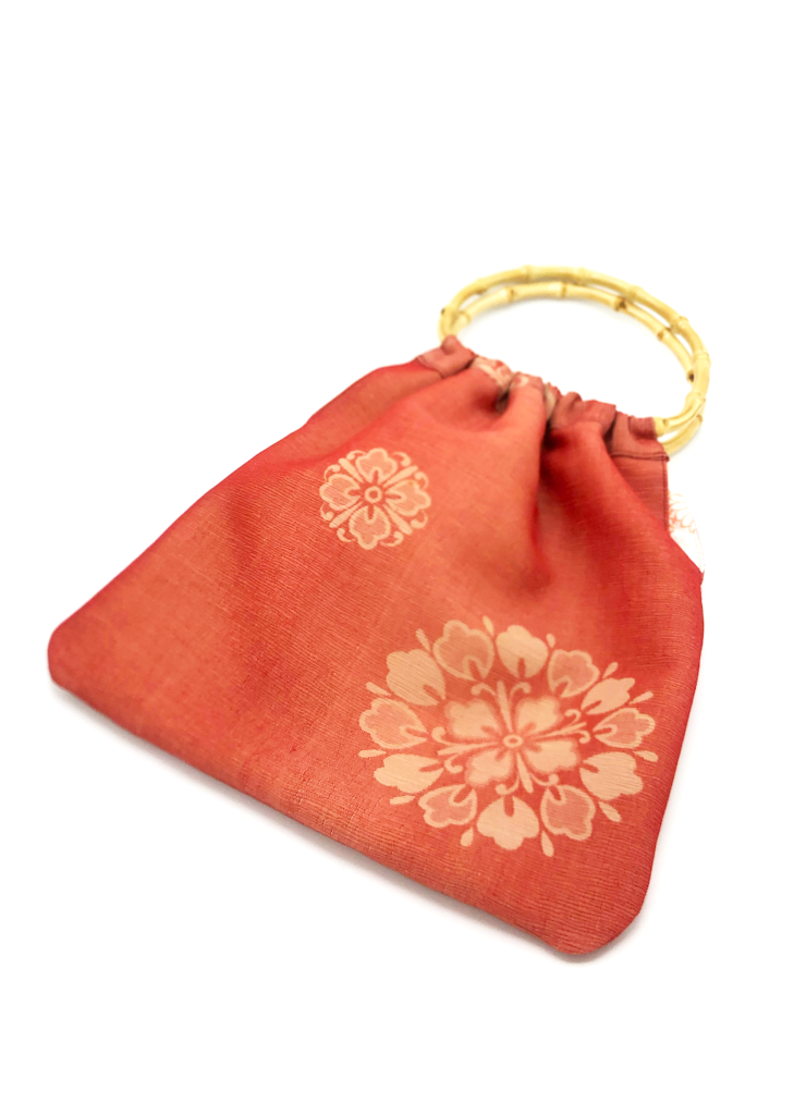 着物バッグ、Ojiya Chijimi Kimono bag